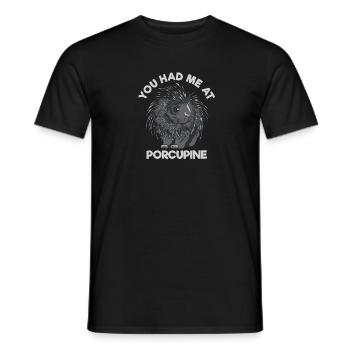 Stab Kaninchen Stachelschwein Naturliebhaber - Männer T-Shirt - Schwarz - Vorne - AI Model Male 178 light (178cm)