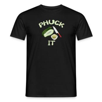 Funny Phuck It Laotian Cuisine - Men's T-Shirt - black - Front - AI Model Male 178 light (178cm)