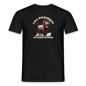 Ich Bin Ein Gnu Witziges Halloween Kostüm Gnu - Männer T-Shirt - Schwarz - Vorne - AI Model Male 178 light (178cm)