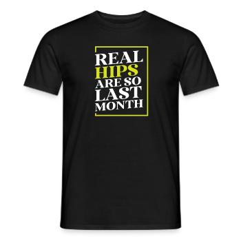 Real Hips Are So Last Month Joint Replacement - Men's T-Shirt - black - Front - AI Model Male 178 light (178cm)
