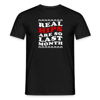 Real Hips Are So Last Month Joint Replacement - Men's T-Shirt - black - Front - AI Model Male 178 light (178cm)