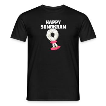 Happy SongCrane Fest Thailand - Men's T-Shirt - black - Front - AI Model Male 178 light (178cm)