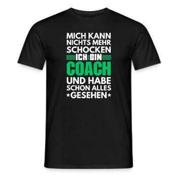 Unshockable Coach - Men's T-Shirt - black - Front - AI Model Male 178 light (178cm)