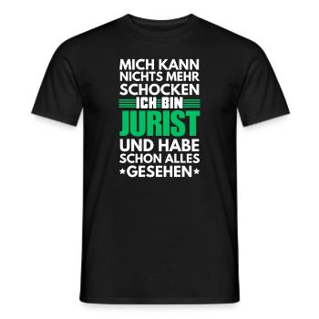 Nicht schockbarer Jurist - Männer T-Shirt - Schwarz - Vorne - AI Model Male 178 light (178cm)
