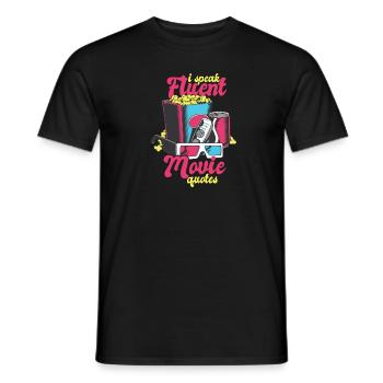 I Speak Fluent Movie Quotes - Movie Quotes Lovers - Men's T-Shirt - black - Front - AI Model Male 178 light (178cm)