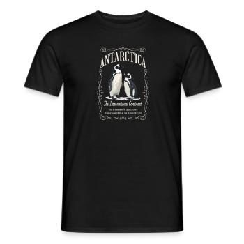 Antarctique - Le continent international - T-shirt homme - noir - Devant - AI Model Male 178 light (178cm)
