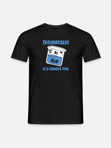 Technically, it's always crowded - - Men's T-Shirt - black