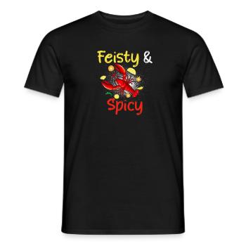 Feurig & Würzig - Krebsmotiv Für Liebhaber - Männer T-Shirt - Schwarz - Vorne - AI Model Male 178 light (178cm)