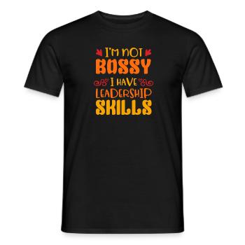 Ich Bin Nicht Herrisch Ich Habe Führungskompetenz - Männer T-Shirt - Schwarz - Vorne - AI Model Male 178 light (178cm)