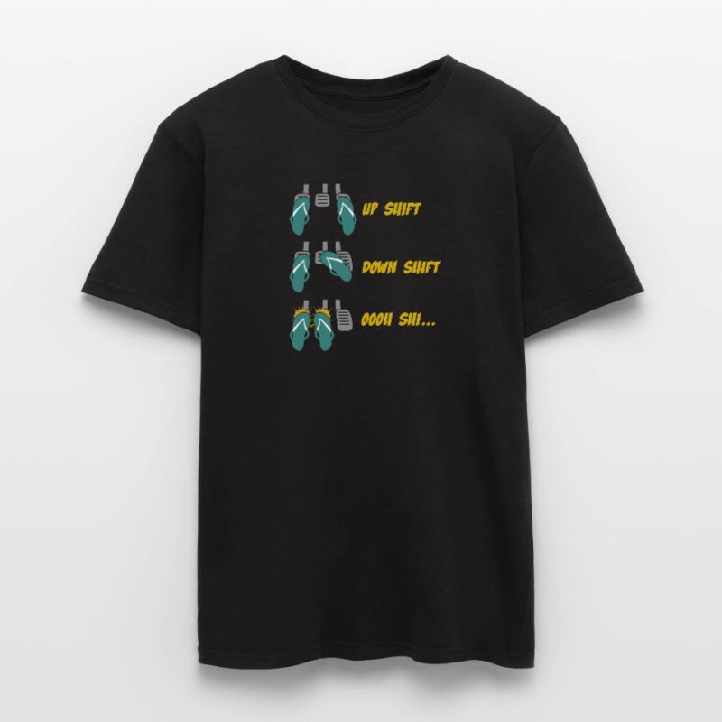 Up Shift Down Shift Funny Car Gear Changes Men's T-Shirt