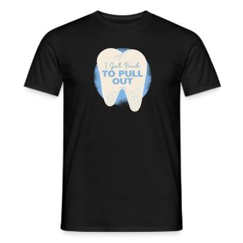 Tooth Fairy Humorous Spell Art - Men's T-Shirt - black - Front - AI Model Male 178 light (178cm)