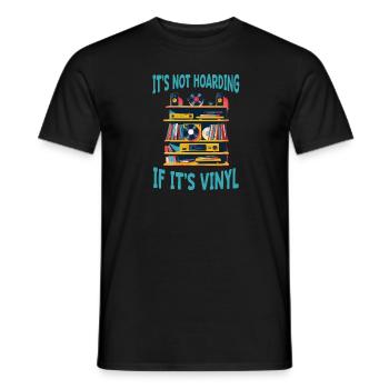 Ce n’est pas de la thésaurisation s’il s’agit d’un vinyle de collection - T-shirt homme - noir - Devant - AI Model Male 178 light (178cm)