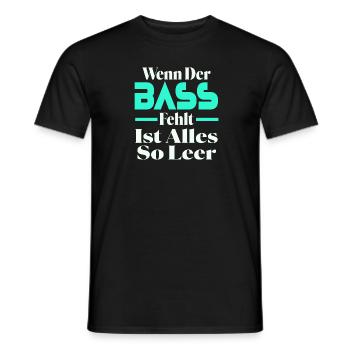 Si la basse manque, tout est si vide - - T-shirt homme - noir - Devant - AI Model Male 178 light (178cm)