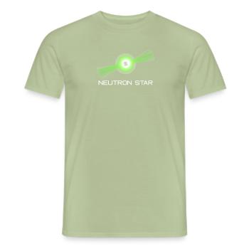 Neutronen Stern Wissenschaft Universum - Männer T-Shirt - Sage - Vorne - AI Model Male 178 light (178cm)