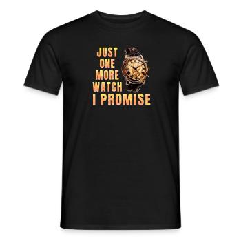 Just One More Watch I Promise – für - Männer T-Shirt - Schwarz - Vorne - AI Model Male 178 light (178cm)