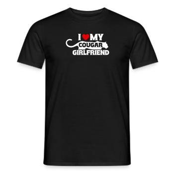 Ich Liebe Meine Cougar Freundin - Männer T-Shirt - Schwarz - Vorne - AI Model Male 178 light (178cm)