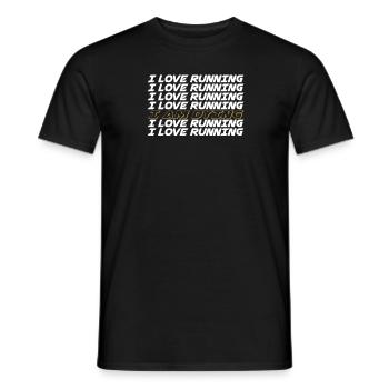 I Love Running I Am Dying Witzig Laufen Humor - Männer T-Shirt - Schwarz - Vorne - AI Model Male 178 light (178cm)