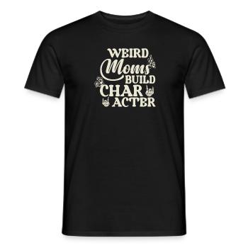 Étranges mamans construisant le caractère - T-shirt homme - noir - Devant - AI Model Male 178 light (178cm)