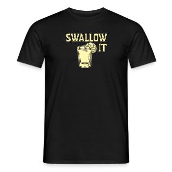 Avalez-le Verre à liqueur de citron Humour Dire - T-shirt homme - noir - Devant - AI Model Male 178 light (178cm)