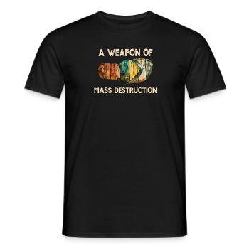 A Weapon Of Mass Destruction Chillendes - Men's T-Shirt - black - Front - AI Model Male 178 light (178cm)