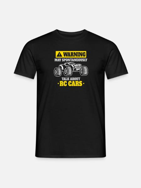Attention could spontaneously talk about RC cars - Men's T-Shirt - black