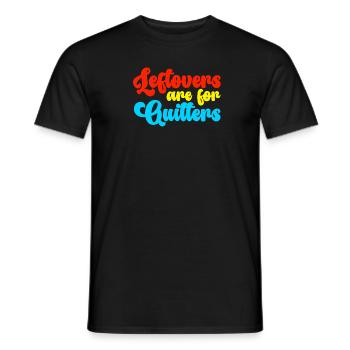 Les restes sont pour les fumeurs Citation alimentaire amusante - T-shirt homme - noir - Devant - AI Model Male 178 light (178cm)