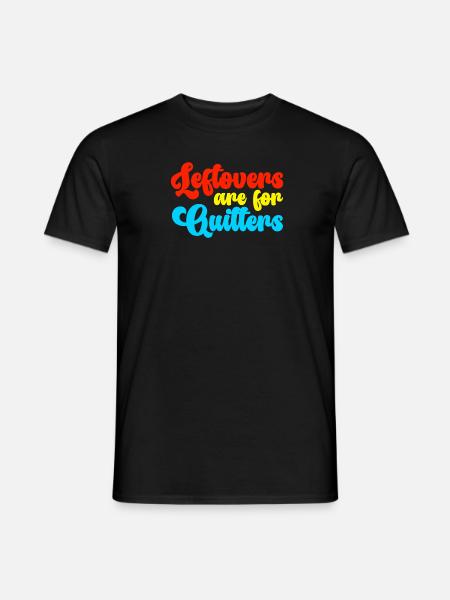 Rester er til rygere Sjov mad Citat - Mænd T-shirt - sort