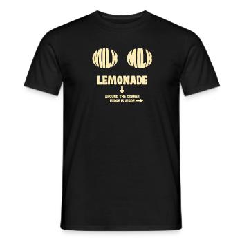 Lait Limonade Dicton amusant - T-shirt homme - noir - Devant - AI Model Male 178 light (178cm)