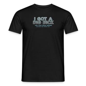 Vous avez mal lu le jeu de mots amusant - T-shirt homme - noir - Devant - AI Model Male 178 light (178cm)
