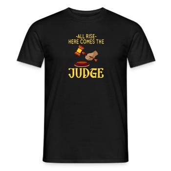 All Rise Here Comes The Judge - Men's T-Shirt - black - Front - AI Model Male 178 light (178cm)