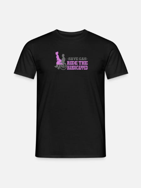 Handicapped Empowerment Illustration for - Men's T-Shirt - black