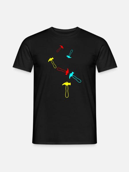 Symbole du marteau - T-shirt homme - noir