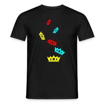 Krone Silhouette icon - Männer T-Shirt - Schwarz - Vorne - AI Model Male 178 light (178cm)