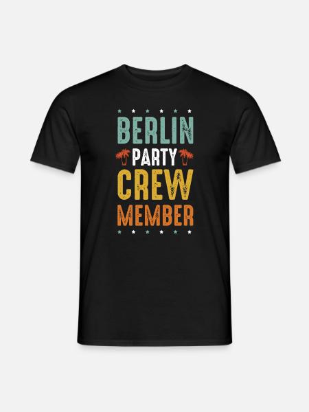 Berlin Party Crew - Men's T-Shirt - black