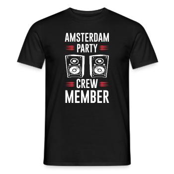Amsterdam Party Crew - T-shirt homme - noir - Devant - AI Model Male 178 light (178cm)