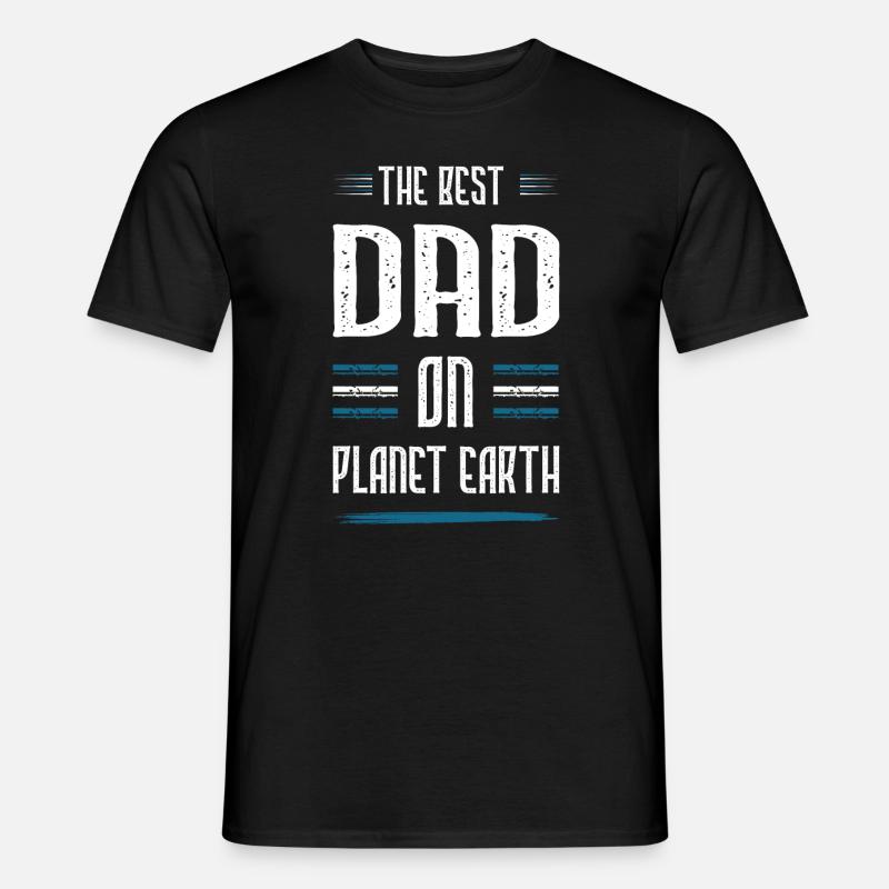 Bester Papa Spruch Dad Vater - Männer T-Shirt - Schwarz