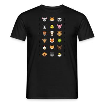 pick your favourite animal Wähle Lieblingstier - Männer T-Shirt - Schwarz - Vorne - AI Model Male 178 light (178cm)