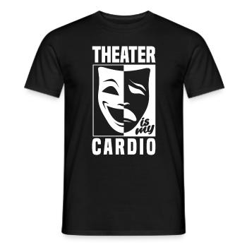 Thespian Theatrical Thespianism Theater Is My - Männer T-Shirt - Schwarz - Vorne - AI Model Male 178 light (178cm)