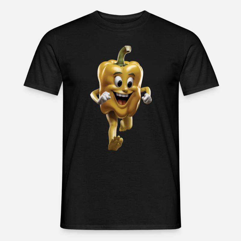 Paprika Geschenk - Männer T-Shirt - Schwarz