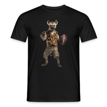 Football de hyène - T-shirt homme - noir - Devant - AI Model Male 178 light (178cm)