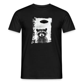 Unbekanntes Waschbär Object - Männer T-Shirt - Schwarz - Vorne - AI Model Male 178 light (178cm)