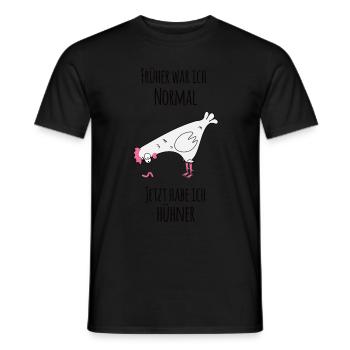 Hühner - Männer T-Shirt - Schwarz - Vorne - AI Model Male 178 light (178cm)