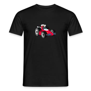 Race Car - Men's T-Shirt - black - Front - AI Model Male 178 light (178cm)