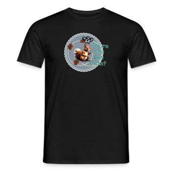 Où sont les noix ? - T-shirt homme - noir - Devant - AI Model Male 178 light (178cm)