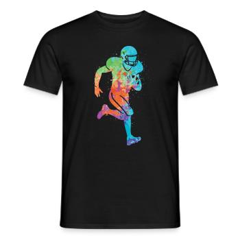 Football américain Sports Hommes Garçons Football - T-shirt homme - noir - Devant - AI Model Male 178 light (178cm)