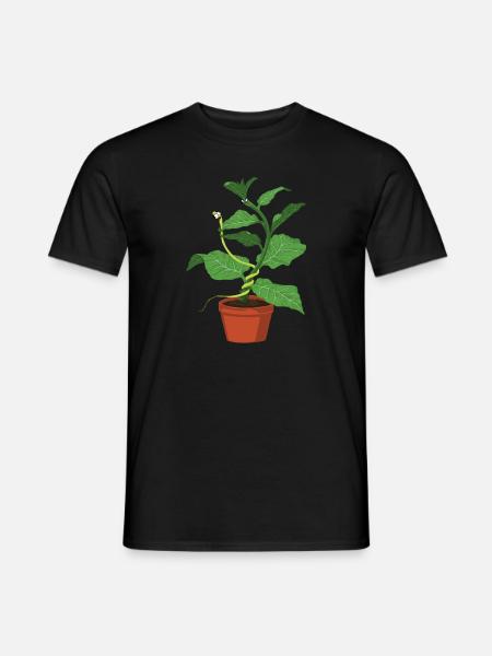 Kampf unter Pflanzen - Männer T-Shirt - Schwarz