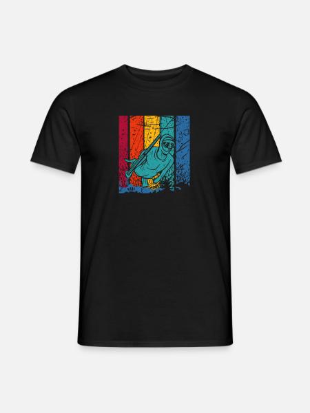 Spearfishing - spear fishing flag t-shirt - Men's T-Shirt - black