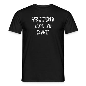 Halloween Vampire Bat Pretend I’m A Bat - T-shirt homme - noir - Devant - AI Model Male 178 light (178cm)
