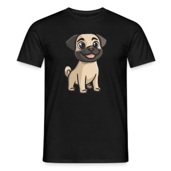 Kangal Hund Niedlich - Männer T-Shirt - Schwarz - Vorne - AI Model Male 178 light (178cm)