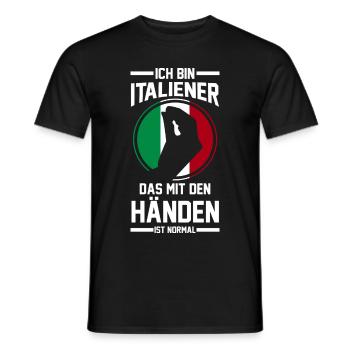 Italien Sardinien Italia Italiener Italienisch - Männer T-Shirt - Schwarz - Vorne - AI Model Male 178 light (178cm)
